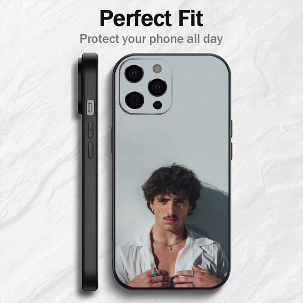 

B-Benson Singer B-Boone Phone Case For iPhone17,16,15,14,13,12 Plus,Max Soft Silicone Black Cover iPhone12PRO