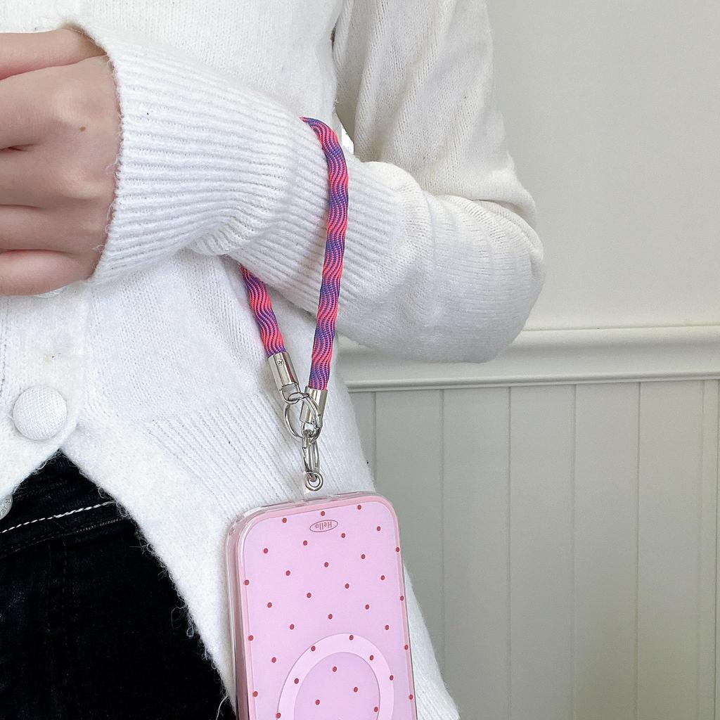 Trendy Water Wave Mesh Bracelet Lanyard & Keychain
