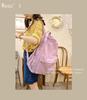 Japanese-Style Cute Solid Color Backpack for Girls and Women, Korean Version, Large Capacity for Middle and High School Students