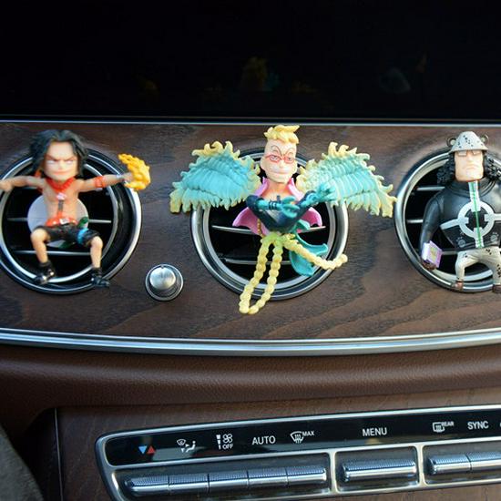 One Piece Luffy Car Dashboard Figure Air Vent Perfume Gift Box