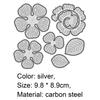 1 Set Cutting Dies Pretty Reusable Flower Pattern Delicate Metal Cutting