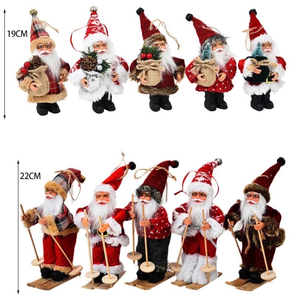 New Year Xmas Tree Ornament Party Supplies Santa Claus Doll New Home Decoration  Christmas