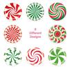 Xh098 Adorable Christmas Themed Diy Candy Roll Stickers For Kids Holiday Crafts
