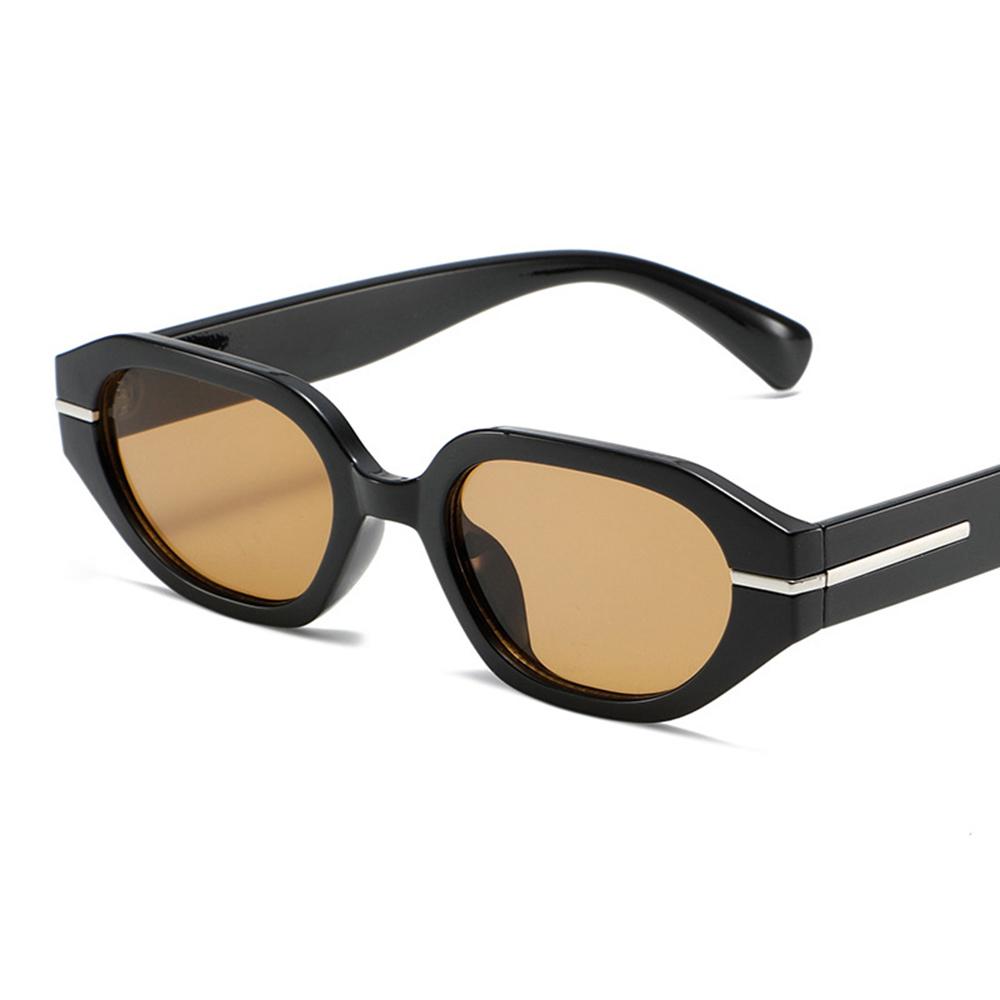 Fashion Cat Eye Thick Frame Sunglasses Women Men Brand Designer Retro Polygon Sunshade Glasses Travel Driving Beach Party Eyewea