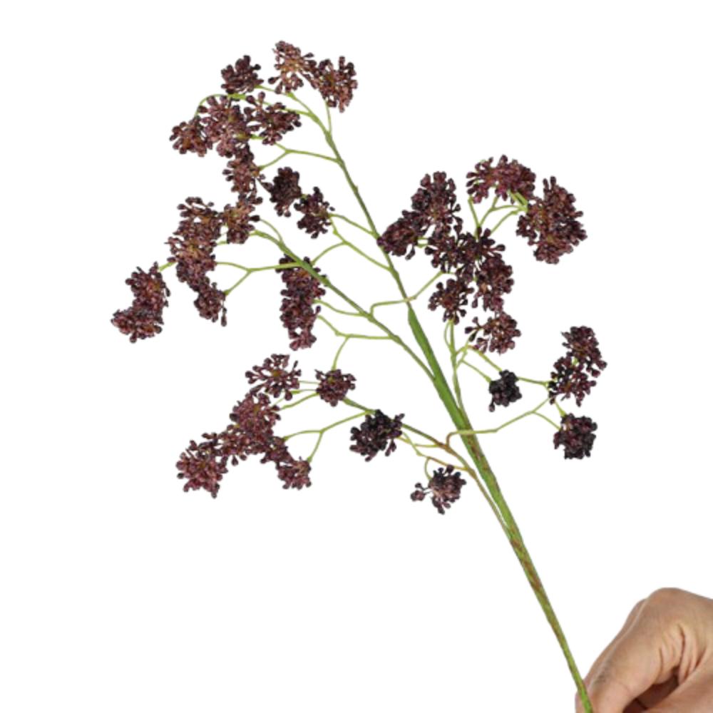 

Elegant Fake Milan Fruit 4 Forks Simulated Green Plants Wedding Decor фиолетовый