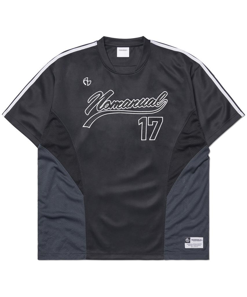 Nomaenyueol Sweep Baseball Jersey - Charcoal