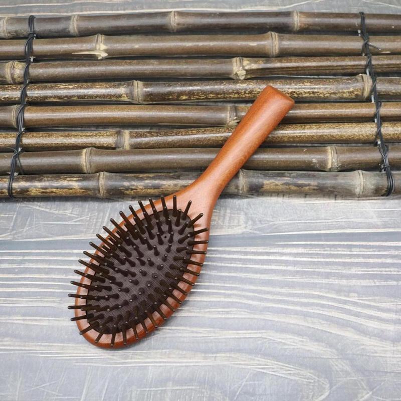 Golden Sandalwood Air Cushion Hair Brush 2-Piece Set