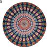 Grande Telo da Spiaggia Mandala per Adulti Sciarpa Rotonda Vintage in Chiffon Anti-sole Telo da Spiaggia Tappetino da Picnic per Yoga all'Aperto