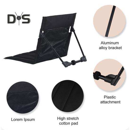 Skládací zahradní židle s rámem z hliníkové slitiny Heavy Duty Lehká přenosná venkovní kempingová pikniková židle skládací sedák s opěrkou