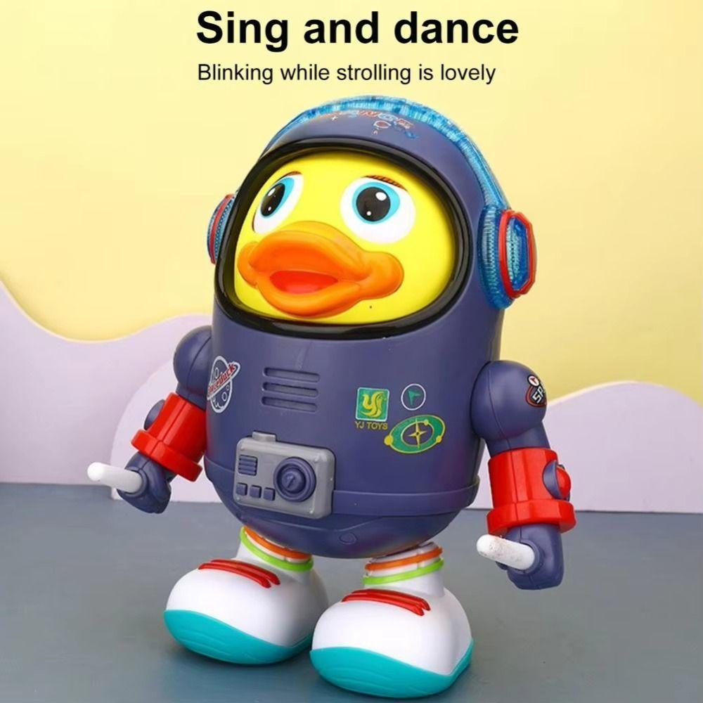 Interactive Dancing Astronaut Duck Toy Plastic Duck Musical Interactive Toy  Kids Toddlers