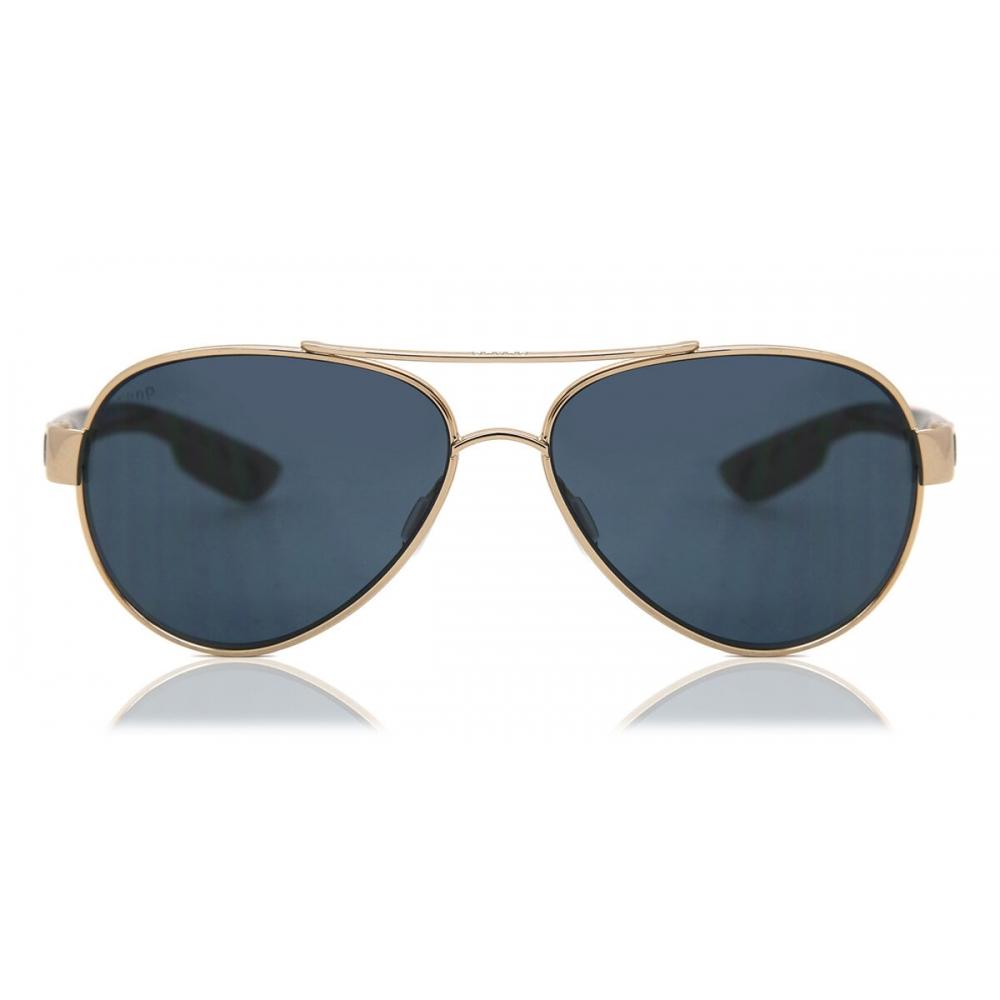 

Costa Del Mar Loreto Polarized Lr 64 Ogp Unisex Sunglasses Gold/56