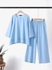 2023 Chinese Style Plus Size Women's Retro Pants Set: Solid Color Cotton Linen Casual Long Sleeve Loose Fit
