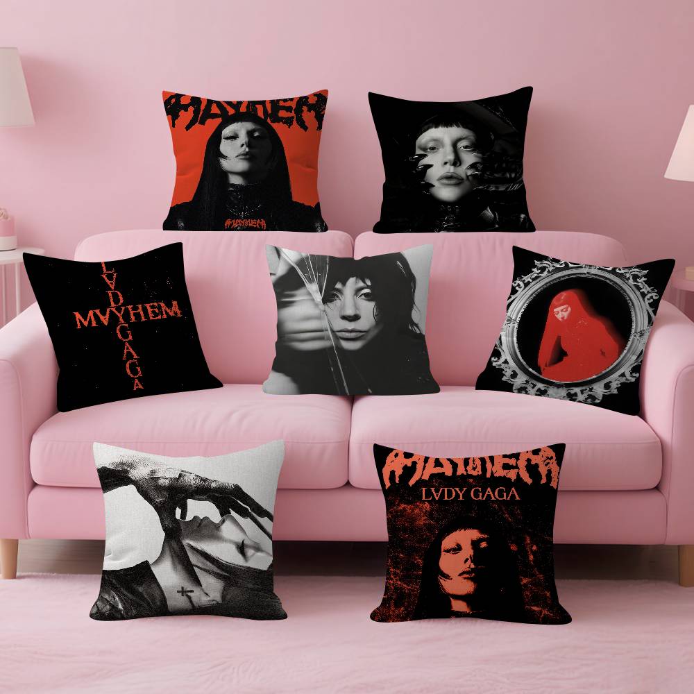 Singer QLADYGAsGAs MAYHEM Pillow Cushion Cover Pillowcase Living Room Sofa Home Decor Customized
