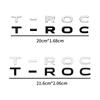 Auto-Styling 3D ABS-Kunststoff TROC T-ROC Logo Auto Seitenkotflügel Heckklappe Emblem Abzeichen Aufkleber Dekoration Auto Zubehör