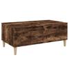 VidaXL Coffee Table Smoked Oak 90x50x36.5 Cm Engineered Wood 821113