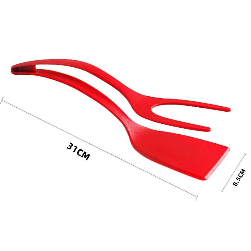 2-in-1 Egg Shovel Steak Spatula Clamp Nylon Pancakes Toast Fried Egg Clip Simple Fried Egg Flip Cooking Spatula Kitchen Tools