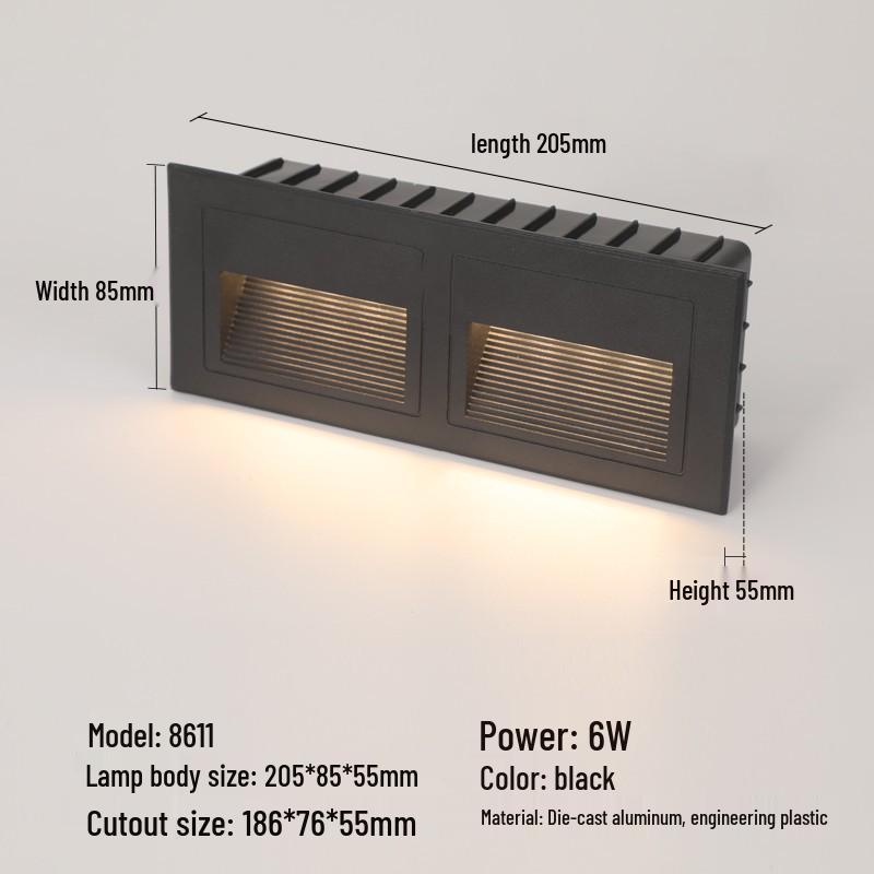 Recessed Waterproof Outdoor Stair and Pathway Light