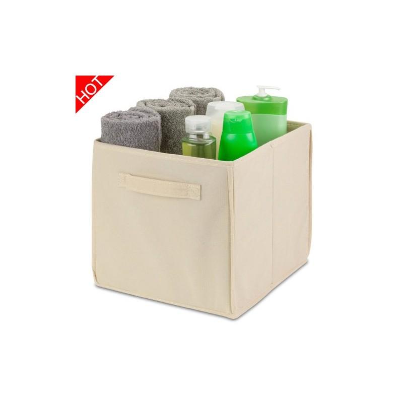 Modern Foldable Fabric Storage Box For Bedroom With 21l Capacity For Clothes Toys