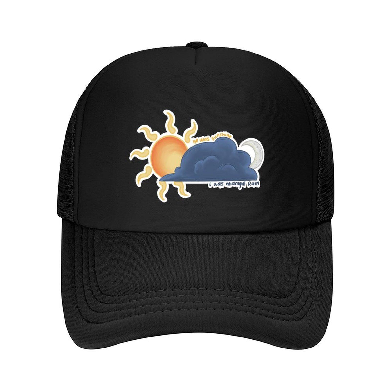 

sunshine and midnight rain Baseball Cap F Male hat Luxury Hat luxury woman cap Designer Man Womens