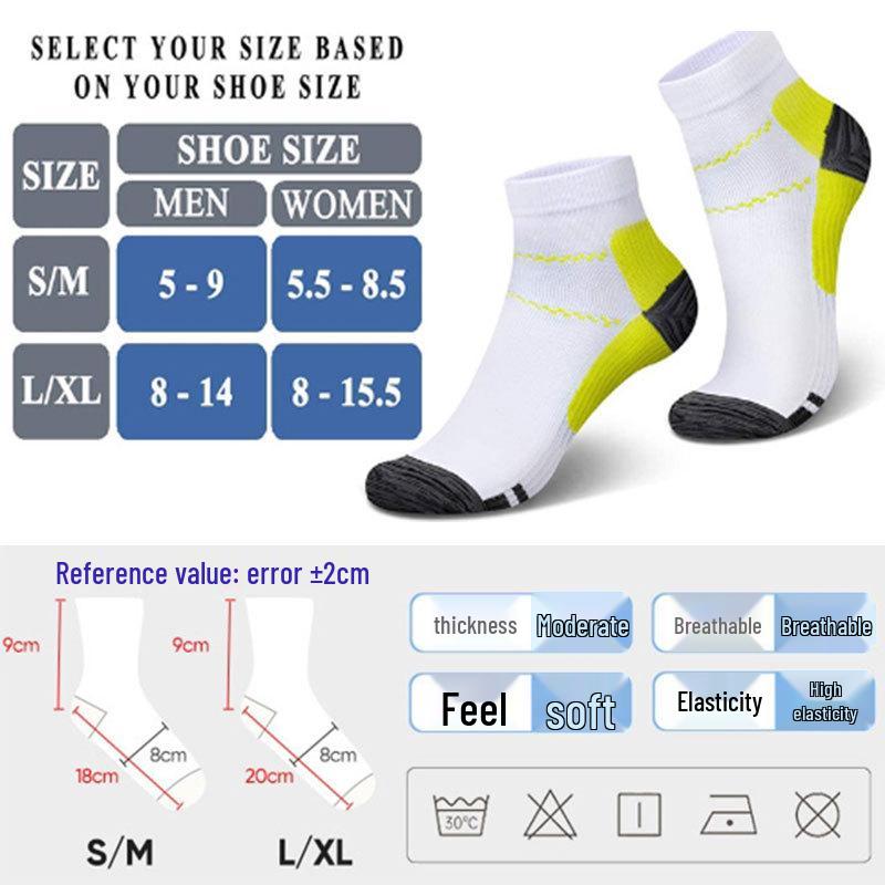 Cross-Border Ankle Compression Socks for Cycling & Outdoor Sports - Elastic Support for Plantar Fasciitis