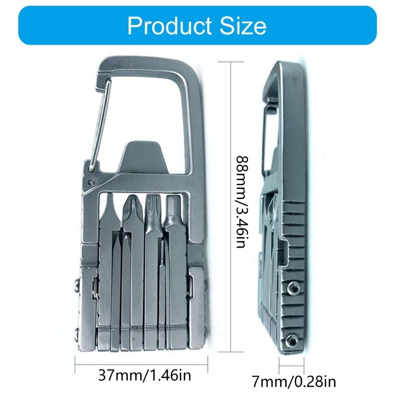 13 In 1 Mini Tool Multifunctional Combination Standard Screwdriver Mobile Phone Holder Folding Outdoor Bottle Opener