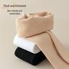 Girls' Fleece-Lined Thick Warm Solid Color Leggings for Autumn/Winter