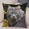 Cute Pet Animal Print Pillowcase Funny  Cat  Decoration Car Sofa Home Cushion Cover
