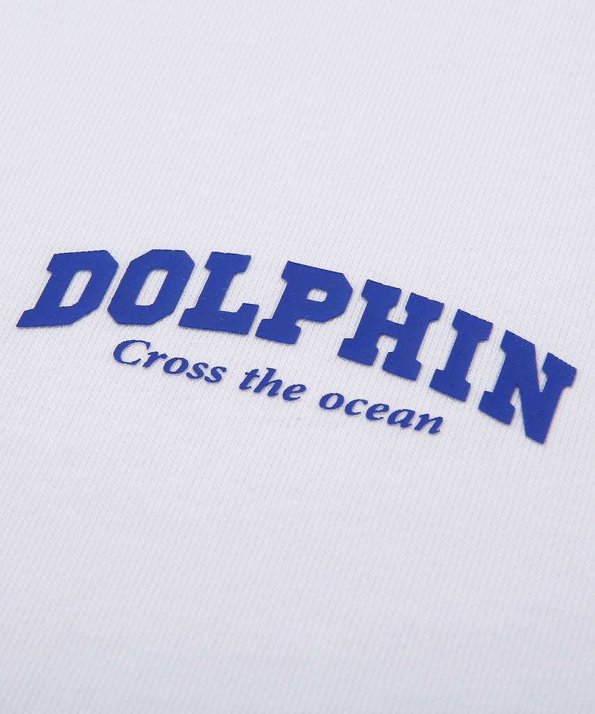 DOLPHIN WAVE APPAREL [Set] Dolphin Arch Logo Short Sleeve T-Shirt + Single Pleat Sweat Shorts (Type B)