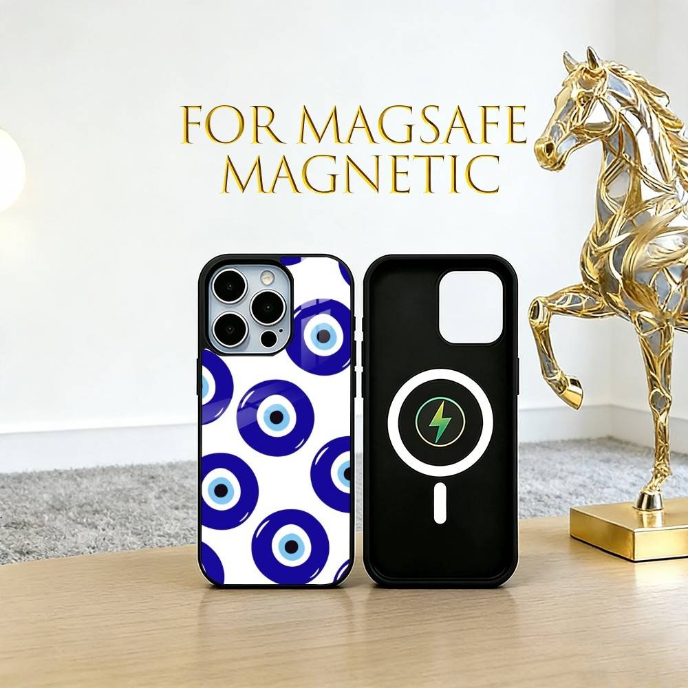 pupil-shaped Phone Case For iPhone17,16,15,14,13,12,11 Plus,Pro Magnetic with Magsafe Wireless Charging iPhone11