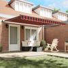 Retractable Awning Orange and Brown 350 X 250 Cm