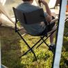 Snow Peak FD Chair Wide Folding Gray Ideal for Outdoor Camping Chair, (LV-077GY),