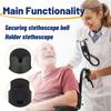 SHGO-PU Leather Stethoscope Holder Hip Clip For Littmann And Most Stethoscopes,Stethoscope Holster Clips Holder Fit For Nurse
