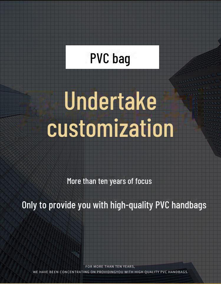 Průhledná taška z PVC – přizpůsobitelná malá dárková taška
