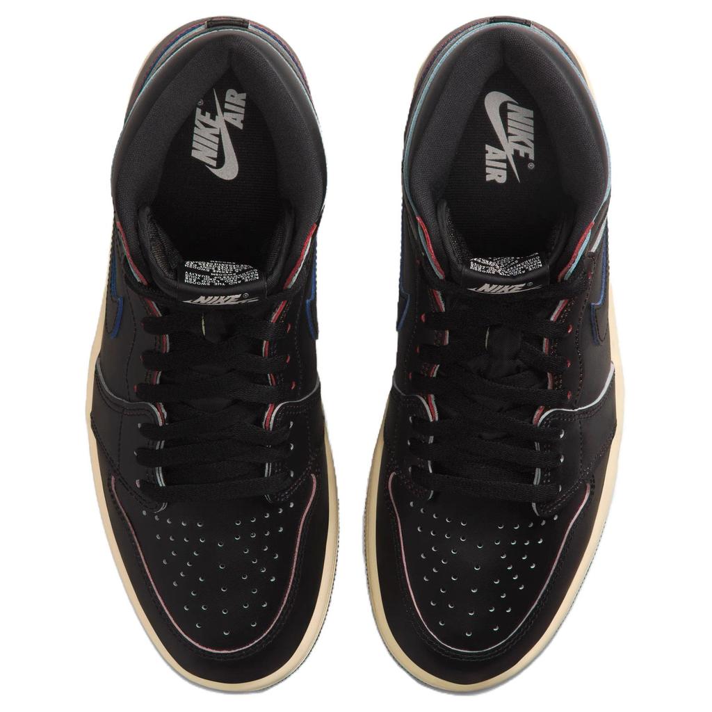 Jordan Air Jordan 1 High Top Vintage Basketball Shoes Men's Black Asian Version DZ5485-002