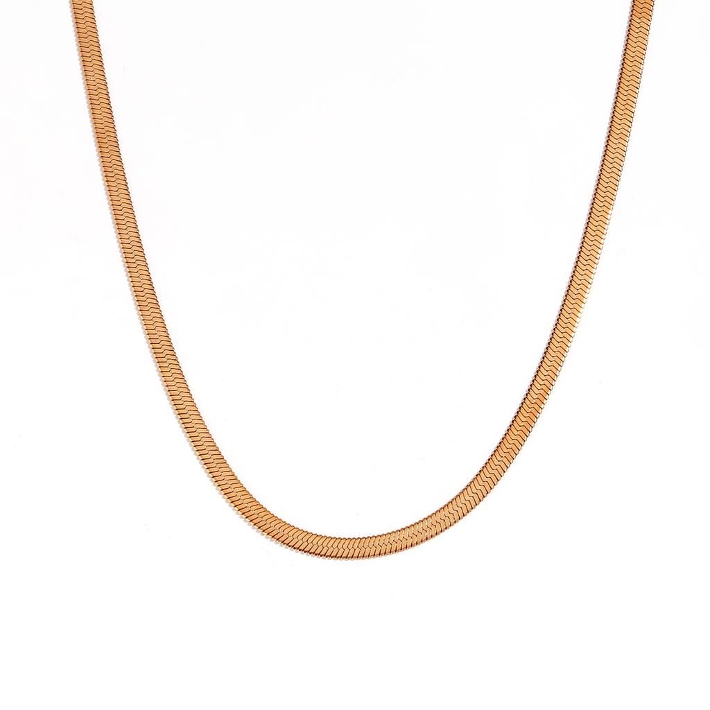 MamacitaSlay water wave chain snake chain Women's stainless steel necklace Bracelets Belly Chain Various styles Jewelry