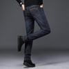 Men's Light Business Loose Fitting Straight Tube Jeans, Elastic Washed Silk Cotton Men's Pants, Spring and Summer Regular Men's Clothing