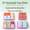 Handmade Square Silicone Mold: High-Temperature Resistant, Easy Demold for Soap, Essential Oil, or Cake
