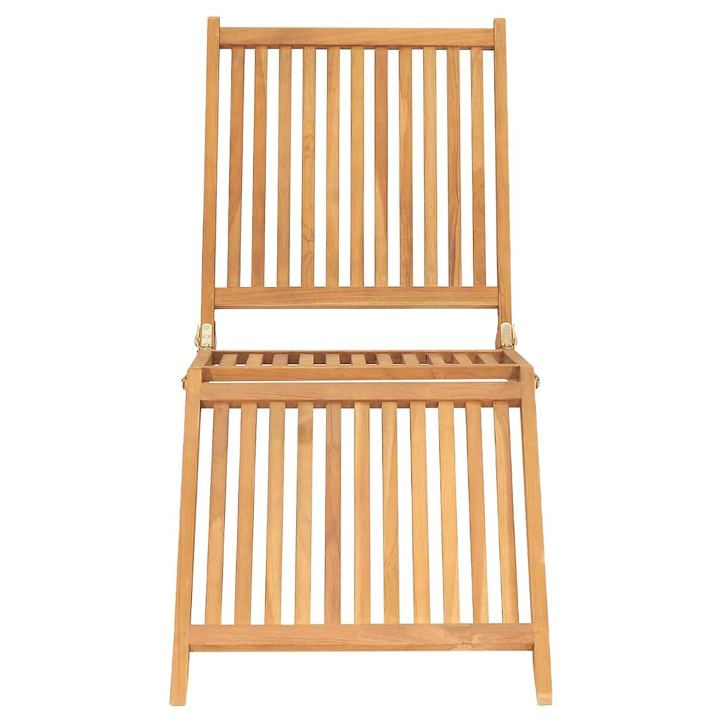 vidaXL Sonnenliege Massivholz Teak