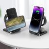 Vertical Folding Three-in-one Wireless Charger for Mobile Phone Headset Watch Charging Bracket