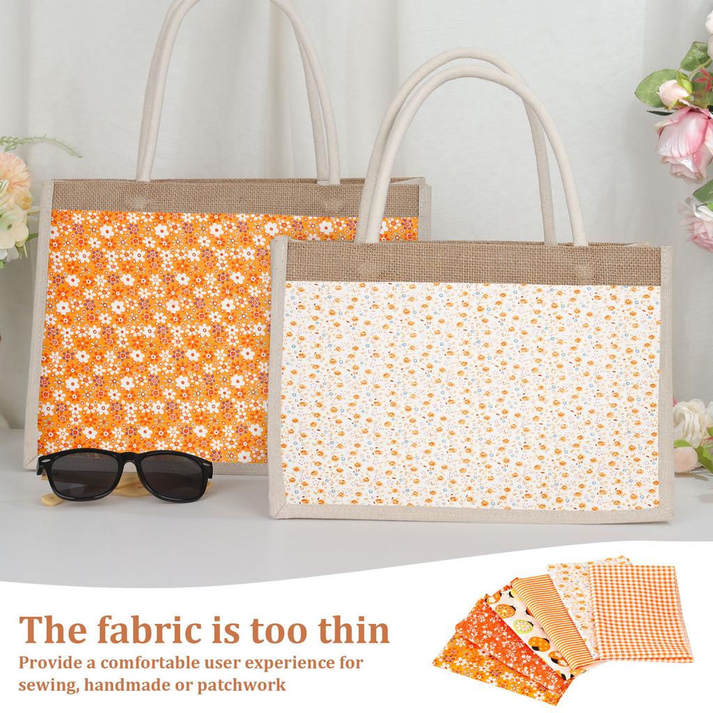 14Pcs Quilting Cotton Fabric Squares Sheets Pre-Cut Mixcolor Design Printed Floral Craft Fabric for DIY Sewing Craft Patchwork