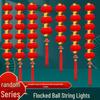 Chinese New Year Flocking Lantern String