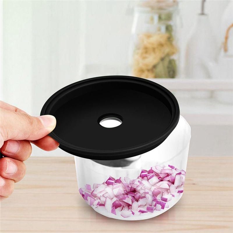 T02C!Electric Garlic Chopper, USB Rechargeable, Portable Wireless Food Chopper, Small Food Processor - 250ML