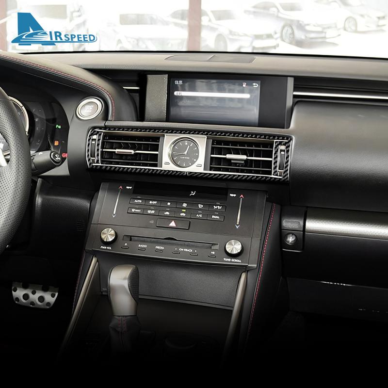 Real Soft Carbon Fiber Sticker For Lexus IS 250 300 350 200T 2013 2014 2015 2016 2017 2018 Car Outlet Frame Accessories