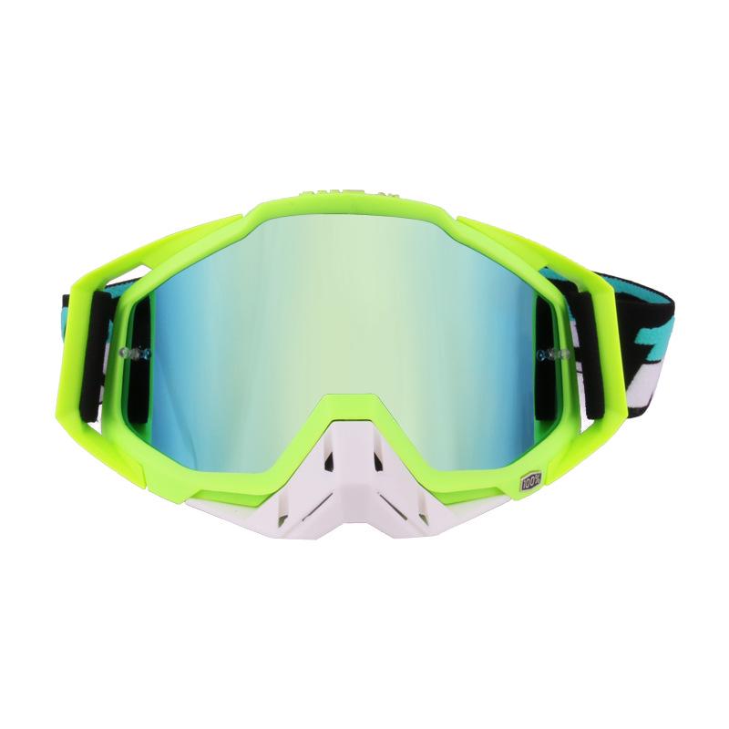 100 Off-Road Motorcycle Goggles with Nose Guard & Windshield Protection for Adults