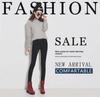 Women's Plush High-Waist Slim-Fit Cotton Jeans for Autumn/Winter