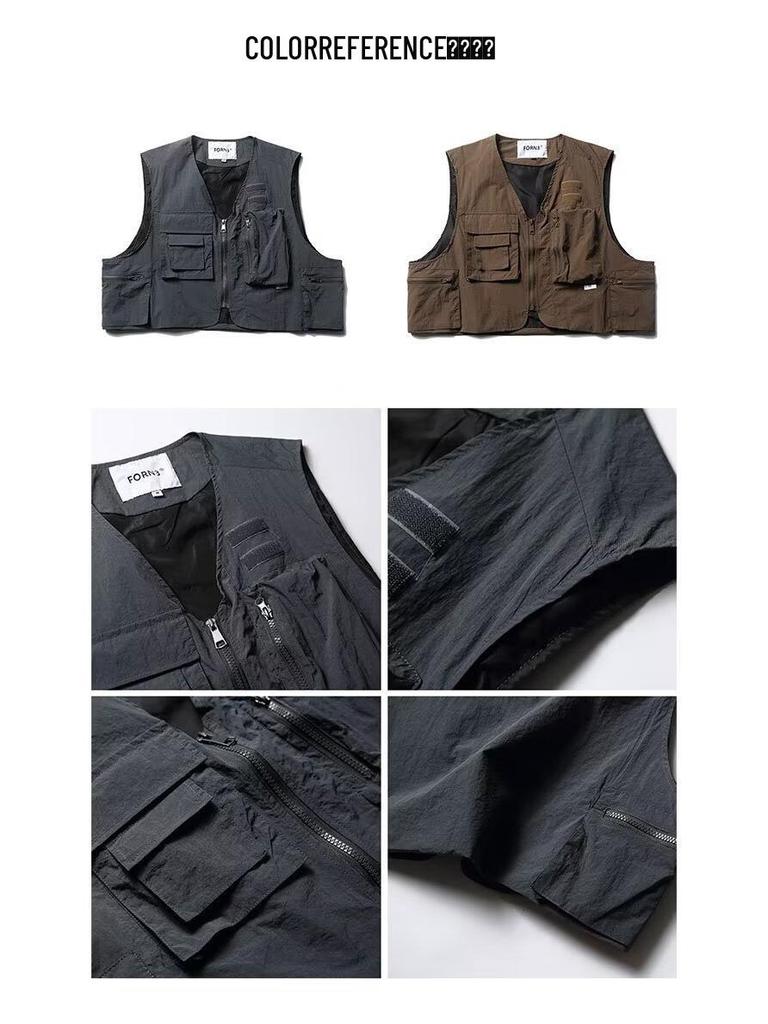 Vesta de lucru scurtă retro japoneză