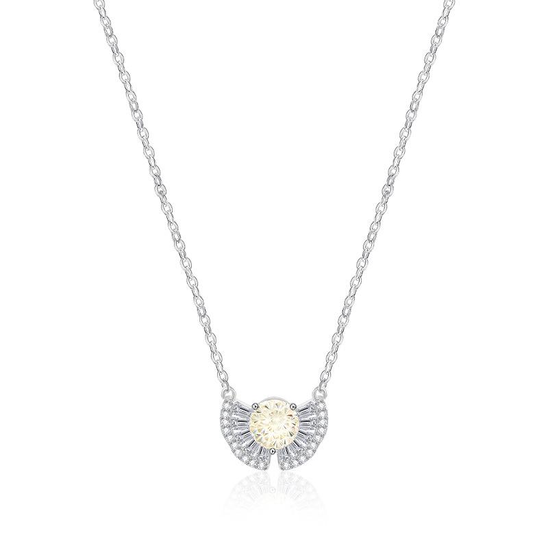 Korean Style Light Luxury Zircon Clavicle Necklace for Women