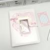 Bowknot 3-inch Photo Album with Visible Window - Large Capacity Girly Card Storage Binder