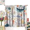 Kinder Meeres tier Vorhänge Lustige Schildkröte Wal Ozean Bunt Kunst Gedruckt Fenster Vorhänge Jungen Mädchen Schlafzimmer Kinderzimmer Vorhang Verdunkelnd Polyester Ideal Für