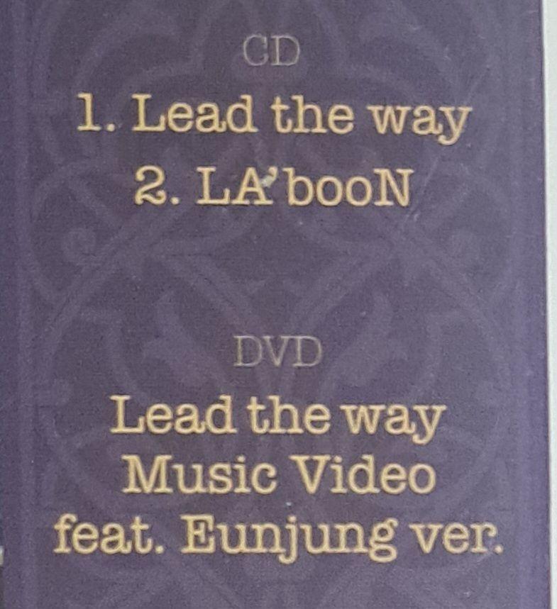 [USED] T-ARA Eunjung Lead the Way First Limited Edition B CD+DVD